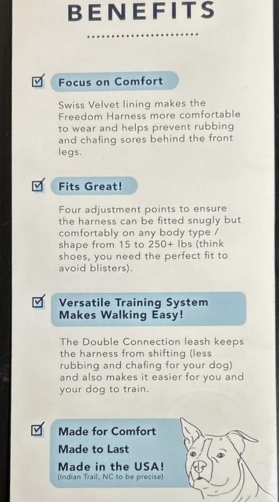2HOUNDS DESIGN FREEDOM NO-PULL HARNESS (GRAY) SMALL 20"-24" WITH BOX (NOT USED)