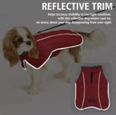 Fragralley Dog Winter Coat Jacket Reflective Adjustable Windproof Warm Fleece3XL