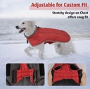 Fragralley Dog Winter Coat Jacket Reflective Adjustable Windproof Warm Fleece3XL