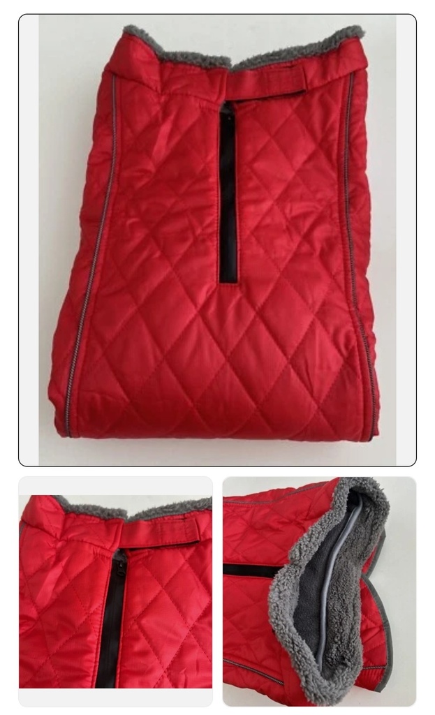 Fragralley Dog Winter Coat Jacket Reflective Adjustable Windproof Warm Fleece3XL