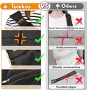 Tomkas Small Dog Sling Carrier - Zipper Pocket & Classic Strap - for 3-10 lbs Pets(Black)