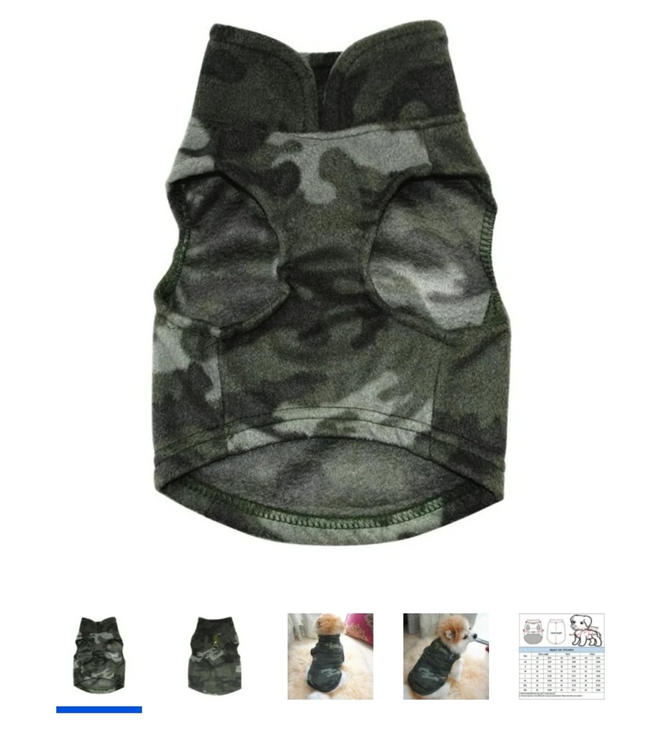 Puawkoer Hot Pet Camouflage Winter Clothes for Dogs Boy Cloth Dog Cloth Dog Girl Dog Clothes Winter Cloth Pet Vest Pet Clothes Small Dog Jacket Winter Dogs Coat for Smal