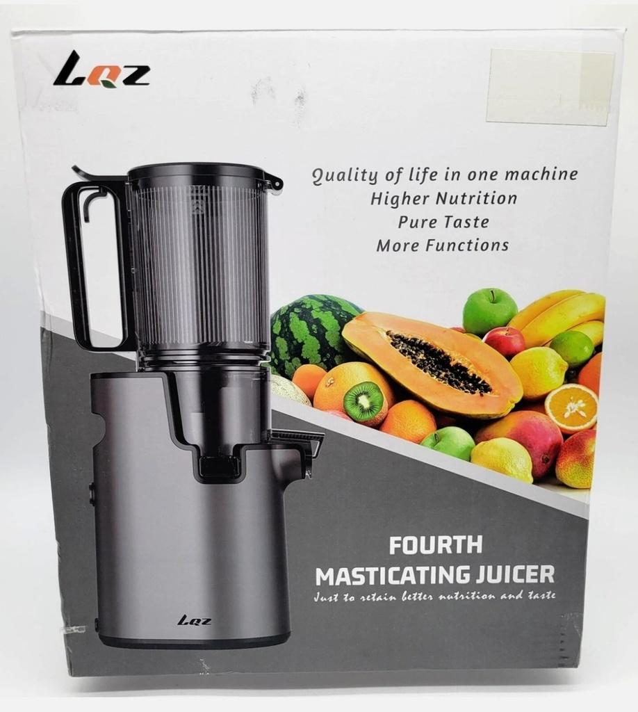 LQZ 120 Volts 350 Watts 60Hz ColdPress/ Fourth Masticating Juicer - Black