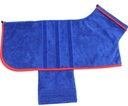 GREENADSCAPE Dog Cat Pet Bathing Towel Quick Dry Super Absorbent Comfortable Cozy Bathrobe Blue