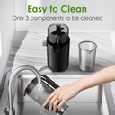 Larinest Slow Masticating Juicer Machines Cold Press Juicer Machines with 4" Wide Chute Pure Juicer Machine for Vegetables and Fruits,Reverse Function,BPA-Free,JC01,Grey