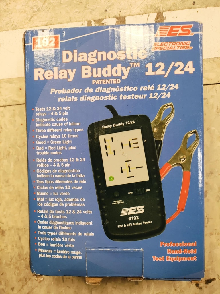 Electronic Specialties 192 Black 12/24v Diagnostic Relay Buddy