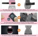 Anti Slip Dog Socks Double Sided Paw Protecters XS Pink 6 Socks Hot Cold
