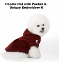 Brand: Koneseve 4.5 4.5 out of 5 stars (636) Koneseve Dog Hoodie Fleece Dog Clothes Warm Sweater with Hat for Medium Large Dogs Cat Hooded Shirt Kitten Pet Basic Sweatshirt with Pocket Doggie Soft Winter Coat Apparel (Red; 4XL)