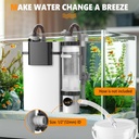 Hang On Back Aquarium Filter for Fish Tank Ultra Quiet Filter, Powerful Filter