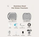 Neareal  Stainless Steel Pet Water Fountain
