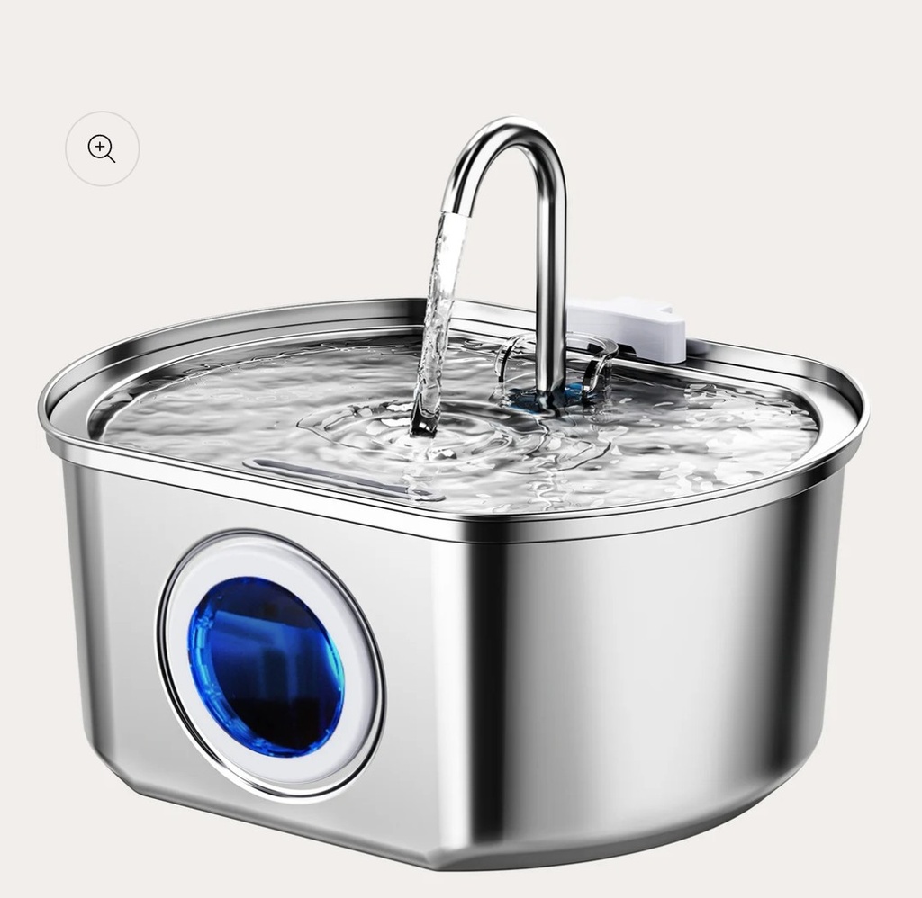Neareal  Stainless Steel Pet Water Fountain