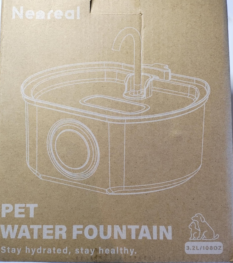 Neareal  Stainless Steel Pet Water Fountain