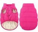 ASENKU Windproof Winter Coat - Waterproof Jacket, Warm Vest for Dogs, Cold Weather Pet Apparel With 2 Layers Fleece Lined for Small Medium Large Dogs (Pink, L)