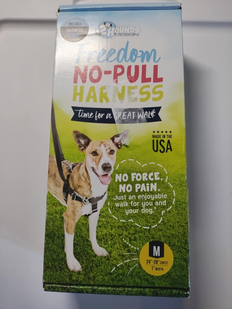 2HOUNDS DESIGN FREEDOM NO-PULL HARNESS (GRAY) SMALL 20"-24" WITH BOX (NOT USED)