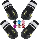 QUMY Dog Shoes for Large Dogs, Medium Dog Boots & Paw Protectors Size 4