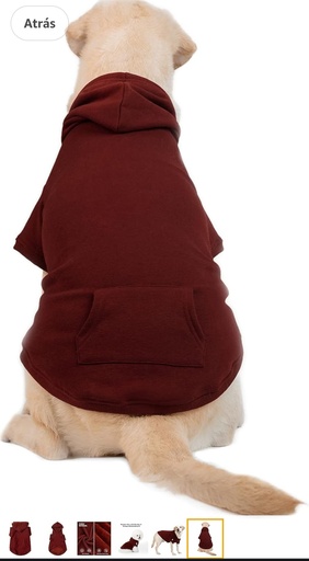 Brand: Koneseve 4.5 4.5 out of 5 stars (636) Koneseve Dog Hoodie Fleece Dog Clothes Warm Sweater with Hat for Medium Large Dogs Cat Hooded Shirt Kitten Pet Basic Sweatshirt with Pocket Doggie Soft Winter Coat Apparel (Red; 4XL)