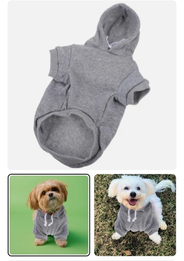 Pet Dog Hoodie Winter Dogs Coat Fuzzy Thermal Pet Clothes Pet Winter Apparel